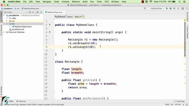 Java tutorial for CLASS, OBJECT, HEAP MEMORY, GETTER, SETTER. Object Oriented Java Tutorial #9.3