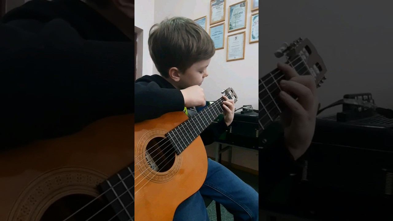 Хали Гали на гитаре от 6 летнего ученика смотреть онлайн