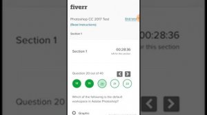 Fiverr Test Photoshop cc 2017 Exam Solution