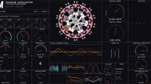 Engine Simulator BMW-801D (radial 14 cylinder improved)
