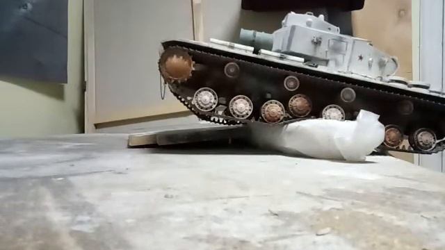 КВ-4 из игры "World of tanks": модель в масштабе 1/16 (авторская работа) смотреть онлайн