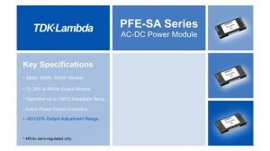 PFE-SA 300-700W AC DC Full Brick Power Modules Video