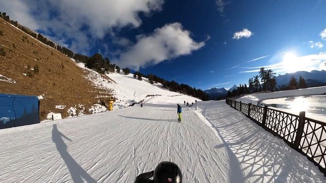 Архыз горнолыжный курорт. Спуск на лыжах. Часть 37 смотреть онлайн