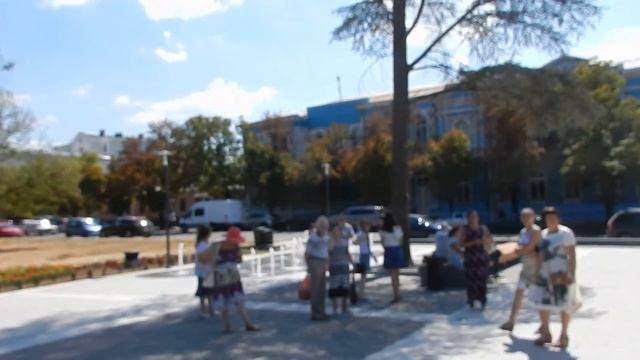 Симферополь Памятник Екатерине II и 6 фонтанов в день открытия смотреть онлайн