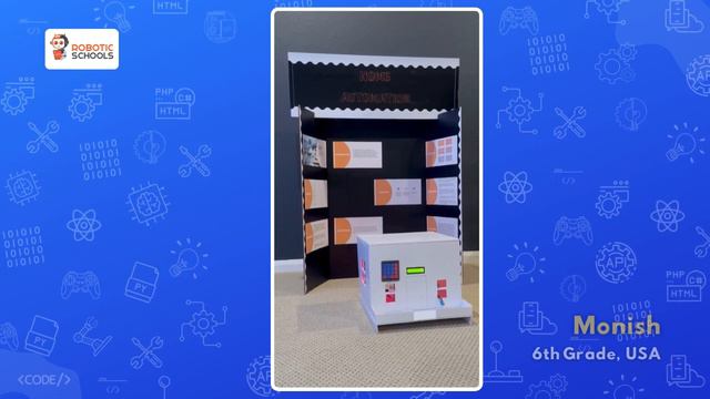 🤖 Monish's Amazing Arduino Home Automation Project | Robotics School Showcase