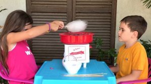 САХАРНАЯ ВАТА Готовим сами I Пёс ест сахарную вату I Веселые каникулы у бабушки I DIY