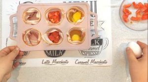 Яйца в беконе, запеченные форме для кексов. Идея  вкусного завтрака.