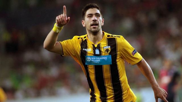 Aris Thessaloniki vs AEK Athens 3-3 Kike Saverio, Loren Moron & Ioannis Fetfatzidis score in draw смотреть онлайн