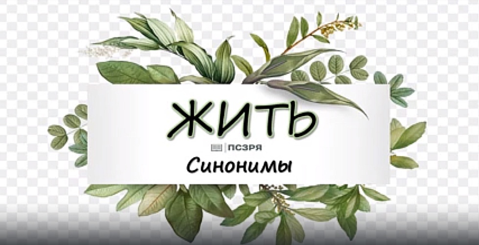 СиНоНиМы / ЖИТЬ