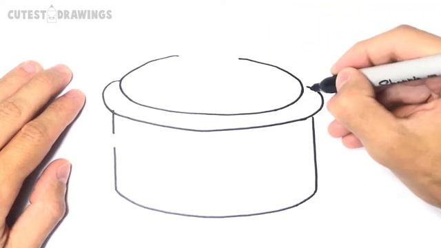 How to draw a Cooking Pot Step by Step | Drawings Tutorials смотреть онлайн