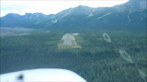 Landing in McCarthy Airport, Alaska