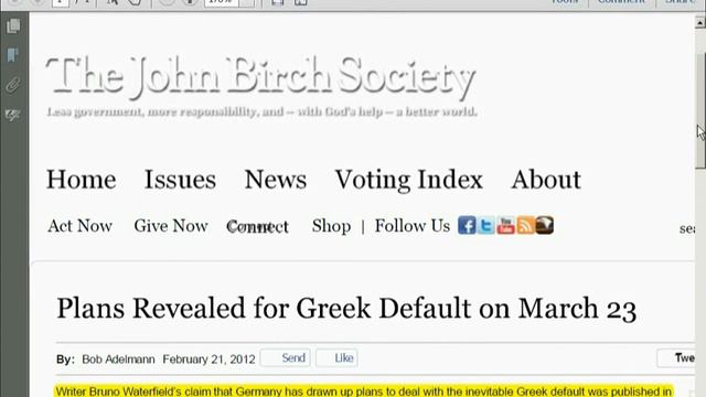 Gold & Greek Debt default MAYBE March 23, 2012.