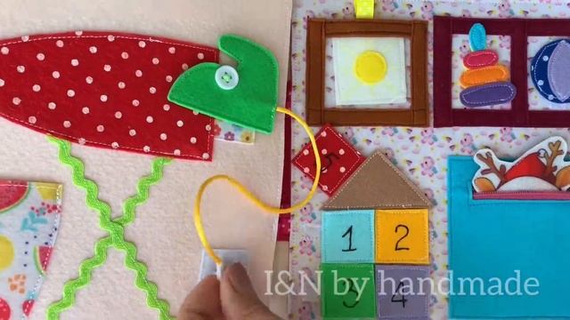 Felt Dollhouse/ Кукольный домик из фетра/ Развивающая Книжка из фетра/ Ляльковий будиночок з фетру