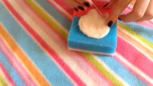 Сухое валяние красной птички из игры "engry birds" смотреть онлайн