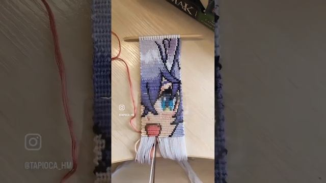 процесс плетения Байлу из #honkaistarrail #macrame #bailu #process #art