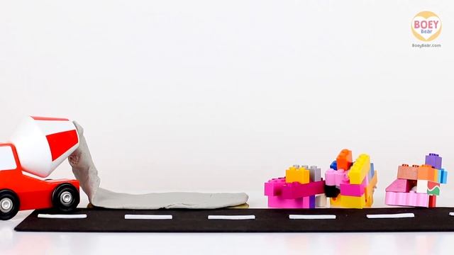 CEMENT MIXER! Concrete Mixer Trucks for Kids Video | Toy Trucks Cartoon | Cement Truck | Boey Bear смотреть онлайн