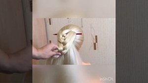 Воздушная коса с помощью карандаша ✏️ Плетение кос