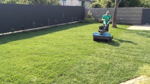 Каткование участка под укладку газона