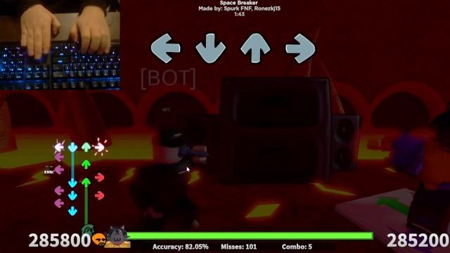 friday night bloxxin' - space breaker sub 300 misses смотреть онлайн