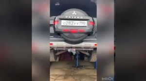 Установка топливного бака Mitsubishi Pajero 3-4