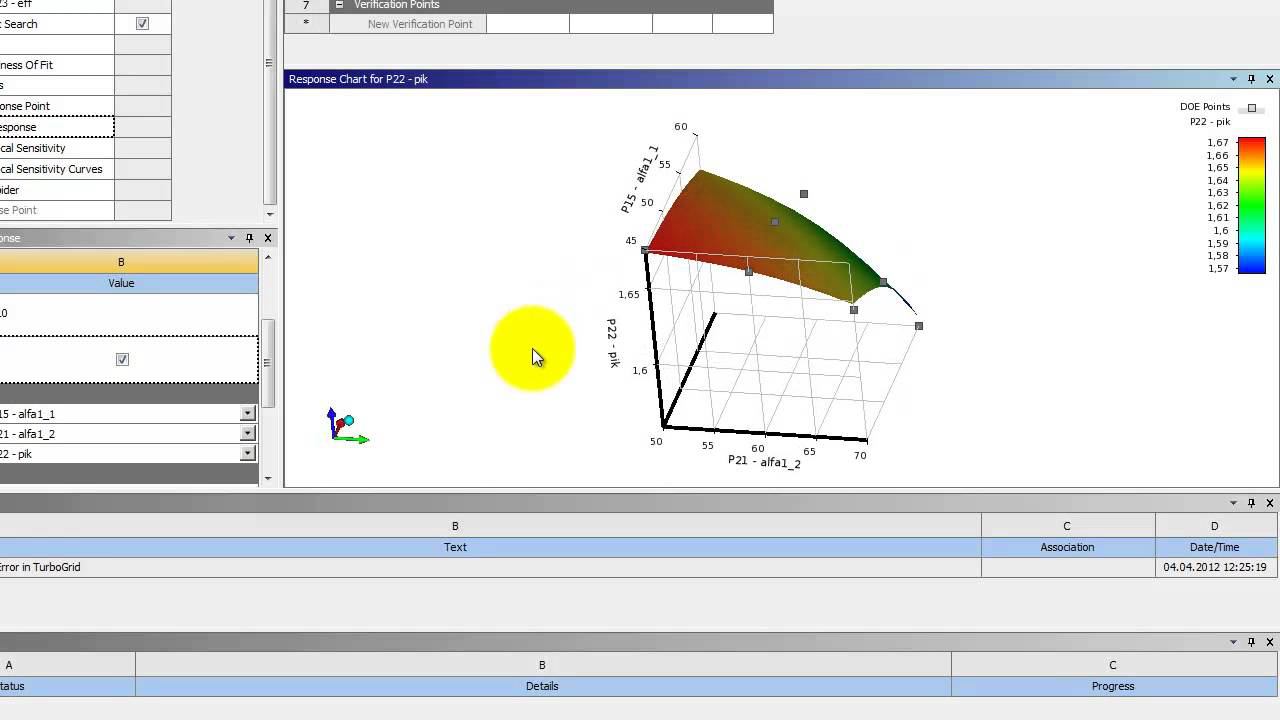 Задача газодинамической оптимизации пера лопатки в Ansys DesignXplorer