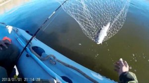 Ловля троллингом на Дону в сентябре с Женьком. Снято на камеру sj4000