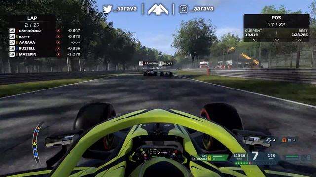 F1 2021 MY TEAM CAREER Part 12: FLOOR DAMAGE FIRST TIME ON THIS GAME?! SMOKING CAR! & HUGE AI CRASH