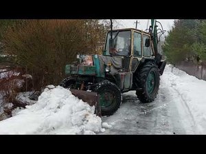 Чистка снега ёлочкой