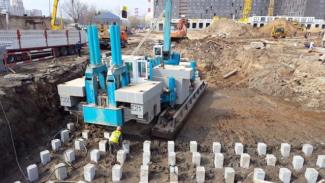 Цикл вдавливания свай часть 2 Москва смотреть онлайн