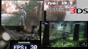 Metal Gear Solid 3 - Vita vs 3DS (FPS Comparison&OverClocking!)