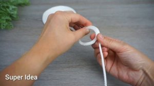 Нежная Корзинка из шнура для белья