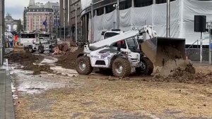 В Брюсселе фермеры устроили новую акцию протеста