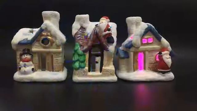 Украшения Snow House New Рождественский дом Новогоднее украшение Красочные Flash Снежный домик Amaz смотреть онлайн