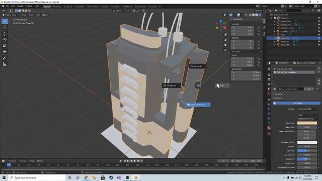 Blender: Low-poly cyberpunk factory time lapse смотреть онлайн