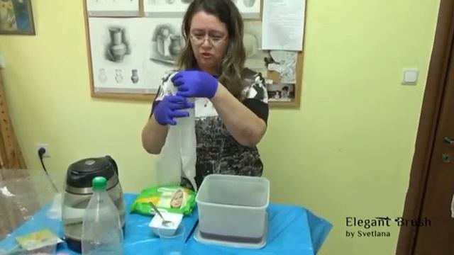 Крашение шелка в домашних условиях. Один из увлекательных способов.
