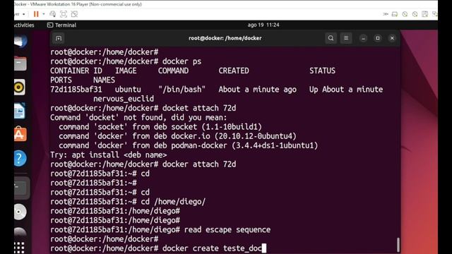 Introdução ao Docker - Iniciando, acessando e administrando um container смотреть онлайн