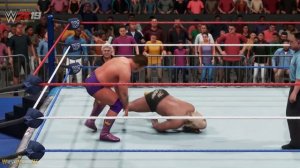 WWE2K19 GAMEPLAY: Greg "The Hammer" Valentine VS. "King" Harley Race [incl. Mods]