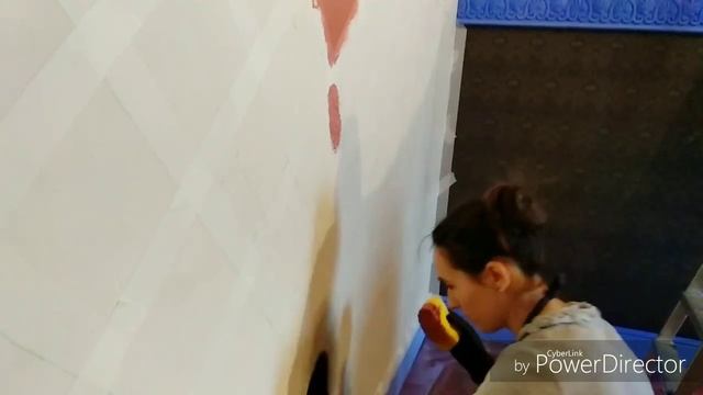 Роспись стен в средневековом стиле! (1часть!) Орнамент, 206 волнистых попугаев!