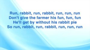 Run Rabbit Run - Music Hall - Traditional Instrumental Karaoke With Lyrics