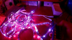 5050 RGB СВЕТОДИОДНАЯ ЛЕНТА (цена 570 руб) С АЛИЭКСПРЕСС. ПОДКЛЮЧЕНИЕ