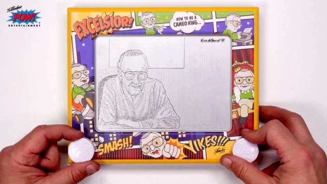 Stan Lee Etch A Sketch Portrait