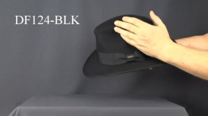 DF124-BLK Шляпа фетровая Scala Fine Wool FEDORA