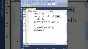 C Language  013 Single Dim. Array Population via For Loop