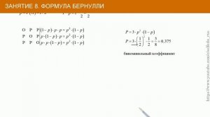 Теория вероятностей #8: формула Бернулли и примеры ее использования при решении задач