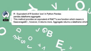 R : Equivalent of R function 'ave' in Python Pandas