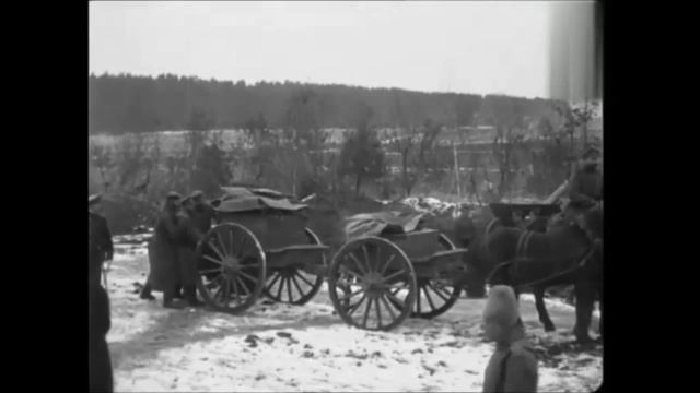 Кинохроника. Патронная двуколка русской армии (1914–1917). Russian Empire. Russian Army