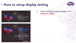 [BenQ FAQ] LCD monitor_How to setup display setting in Mac OS for BenQ PD/SW series monitor