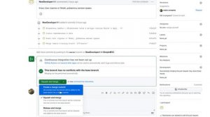 github pull request Как принять, влить пулл реквест (с объединением коммитов squash)