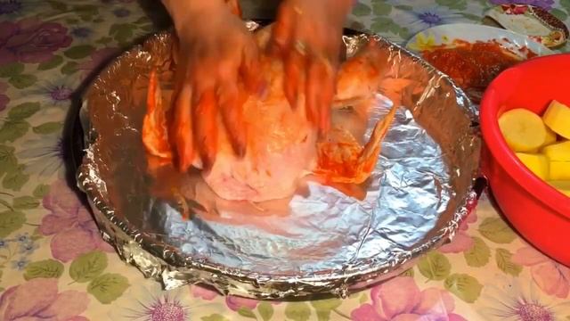 Курица с картошкой в духовке! Հավը ջեռոցում. Havi msov utestner