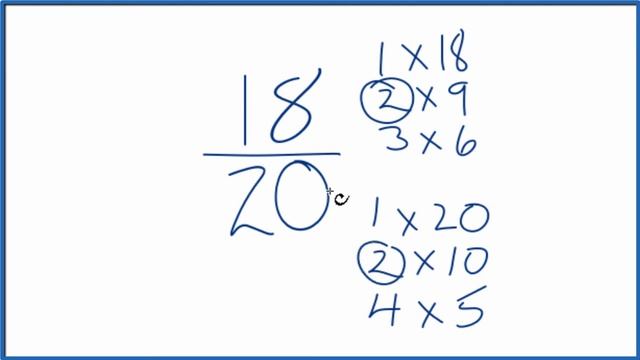 How to Simplify the Fraction 18/20 смотреть онлайн